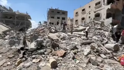 Israeli airstrike kills 10 people, half of them children, as mediators try to restart a ceasefire