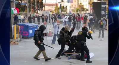 Clashes resume in Los Angeles area as immigration enforcement draws new protests